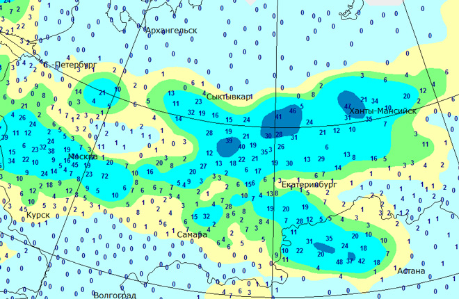 Карта осадков архангельской. Карта дождей Архангельск.