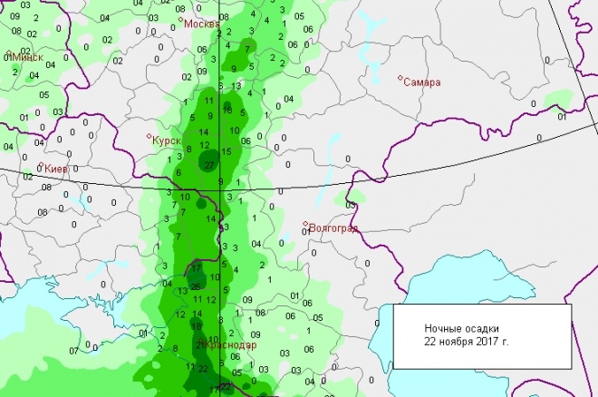 Карта дождя на сегодня киров