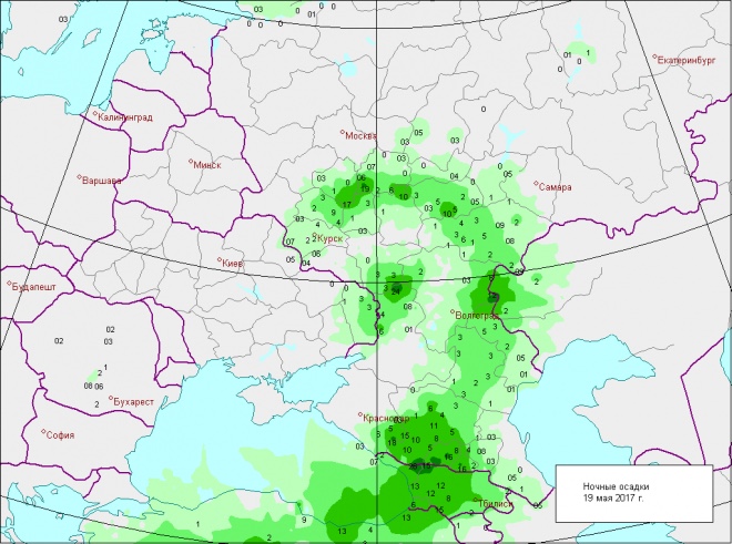 Метеорологическая карта воронеж