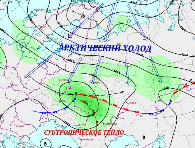 Схема осадков москва