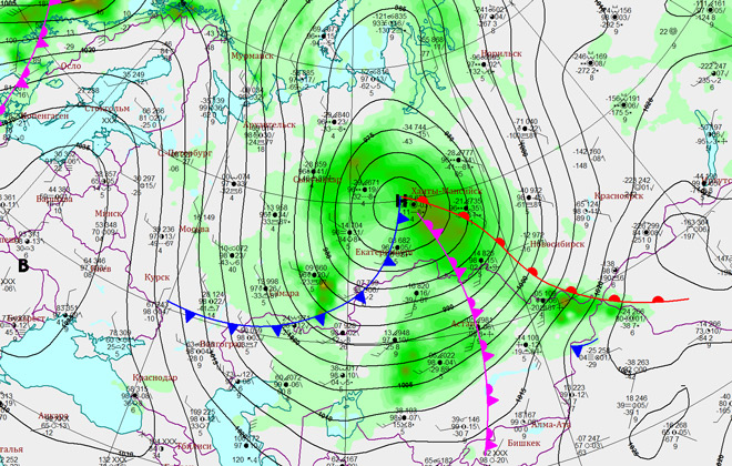 Кольцевая карта погоды кольцовка приземная карта архангельск