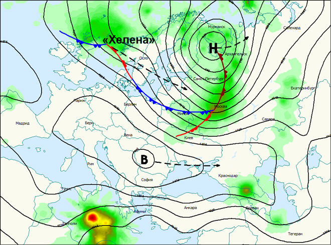 Карта осадков балтачево