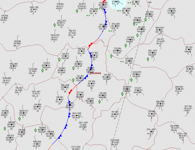 Карта погоды в москве на 14 дней