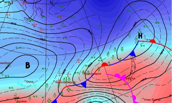 Карта ветра омск
