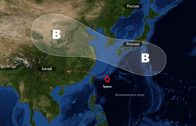 Карта тайфунов в реальном времени. Тайфун в Китае на карте. Тайфун Трами 2018. Карты тайфунов в Индии. Отметин на карте распространения тайфуна.
