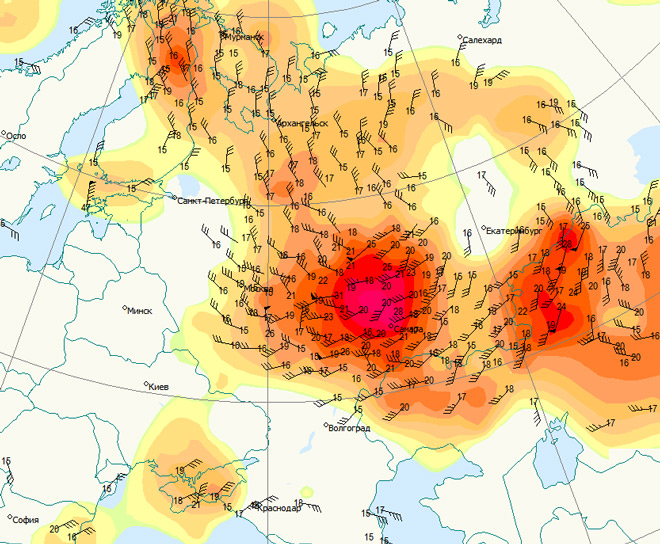 Gismeteo пермь карта осадков