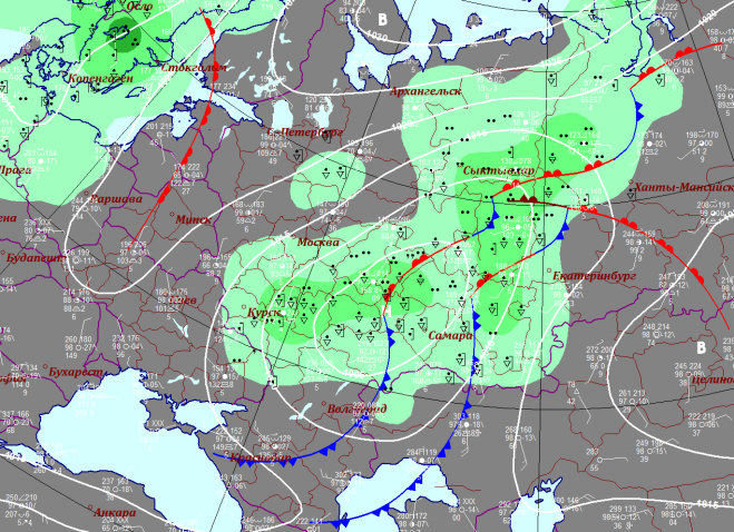 Gismeteo карта ветров