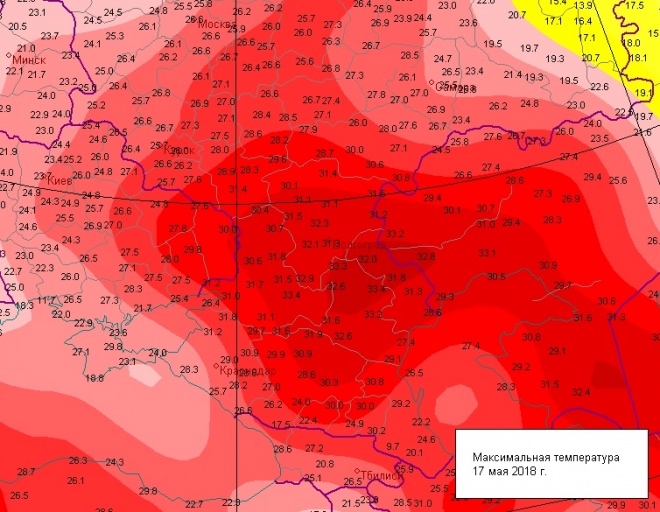 Карта осадков в липецке на сегодня