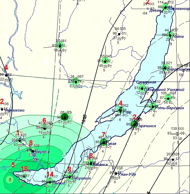 Ветра на байкале карта