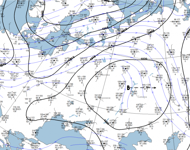 Gismeteo карта ветров