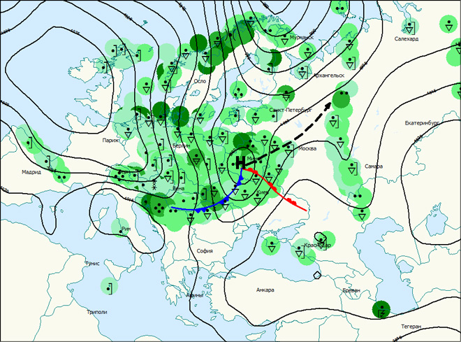 Карта осадков всеволожск