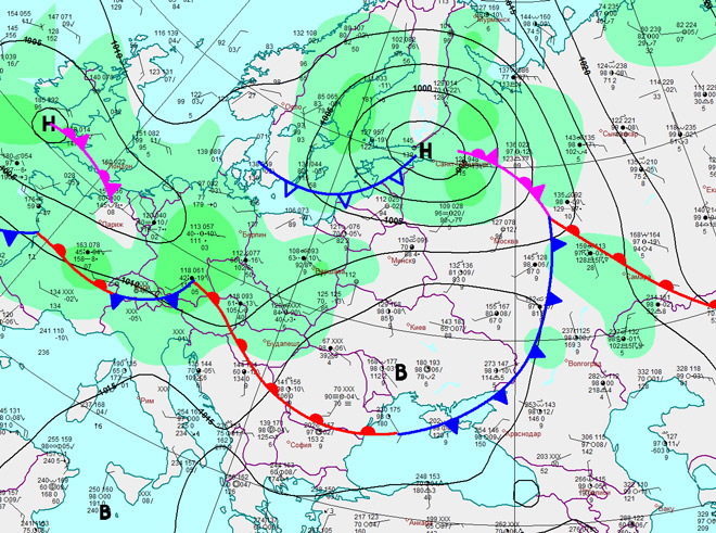 Gismeteo карта ветров