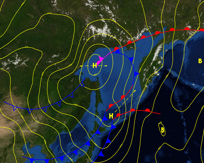 Gismeteo карта осадки на дальнем востоке