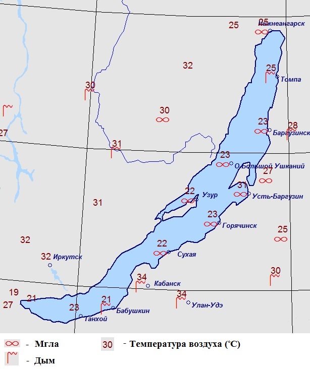 Карта глубин озера байкал