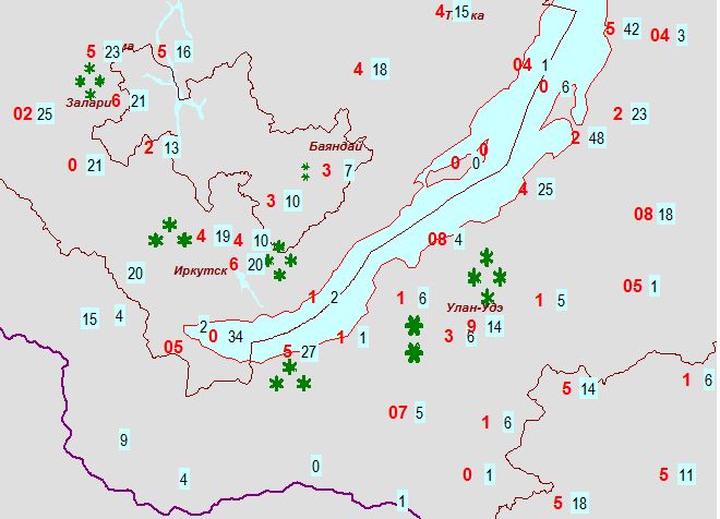 Gismeteo карта осадки на дальнем востоке