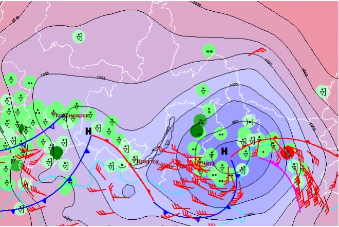 Gismeteo карта ветров