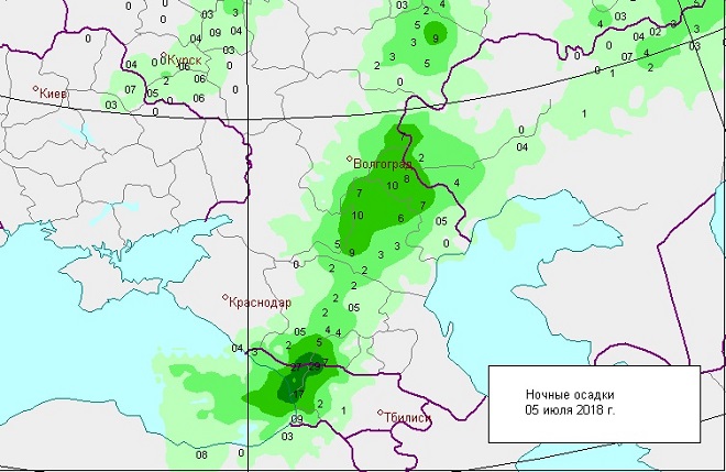 Температура июля европейского юга