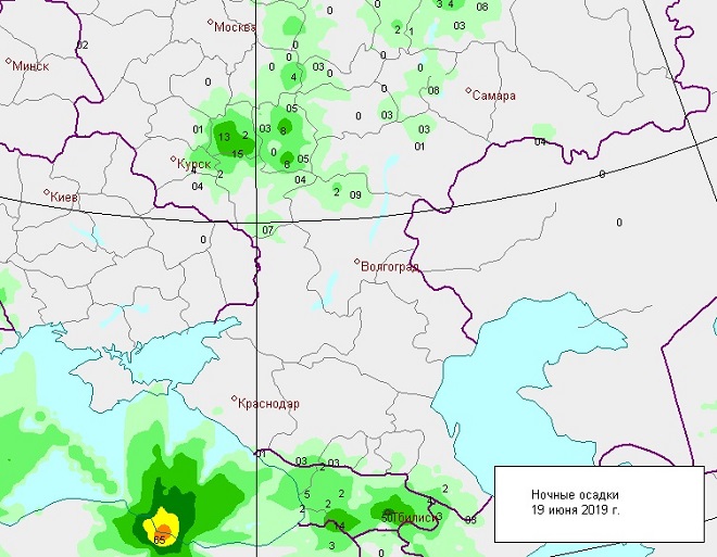 Карта осадков белыничи