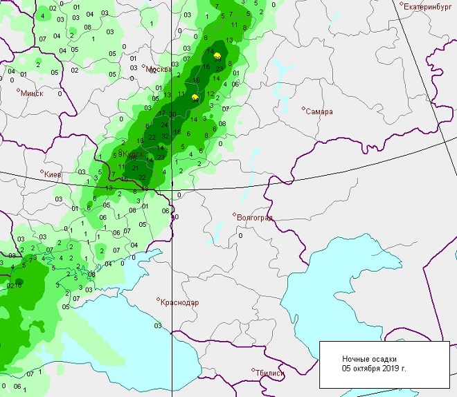 Карта осадков в ельце на сегодня