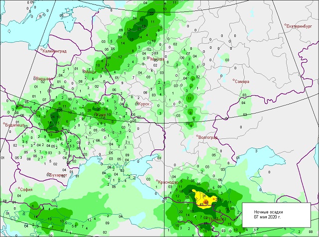 Осадки на карте в реальном времени ставропольский