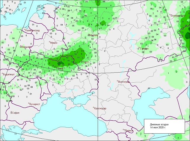 Погода в белгороде карта осадков на 14 дней