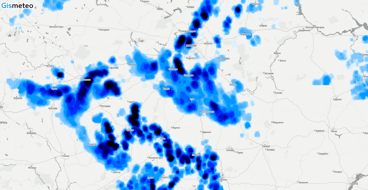 Прогноз гроз в реальном времени. Гроза в Москве на радаре. Грозопеленгация карта.