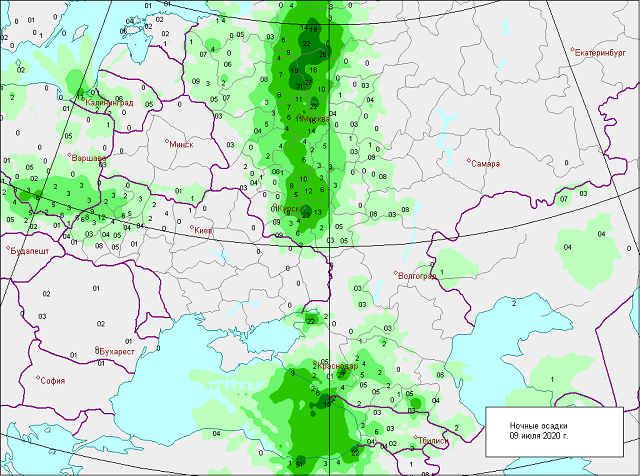 Погода на кубани карта осадки