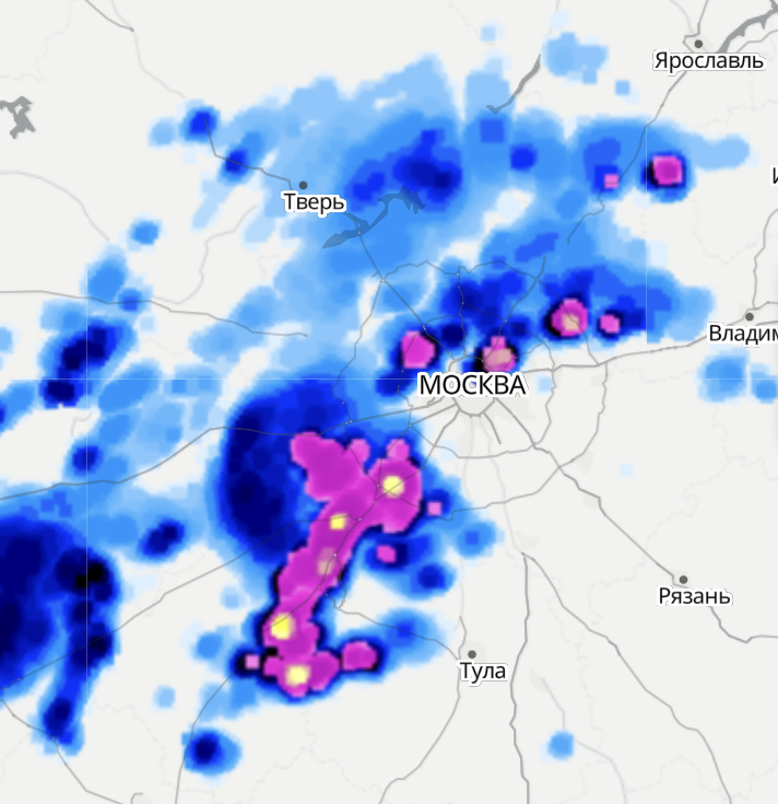 Карта осадков волоколамск