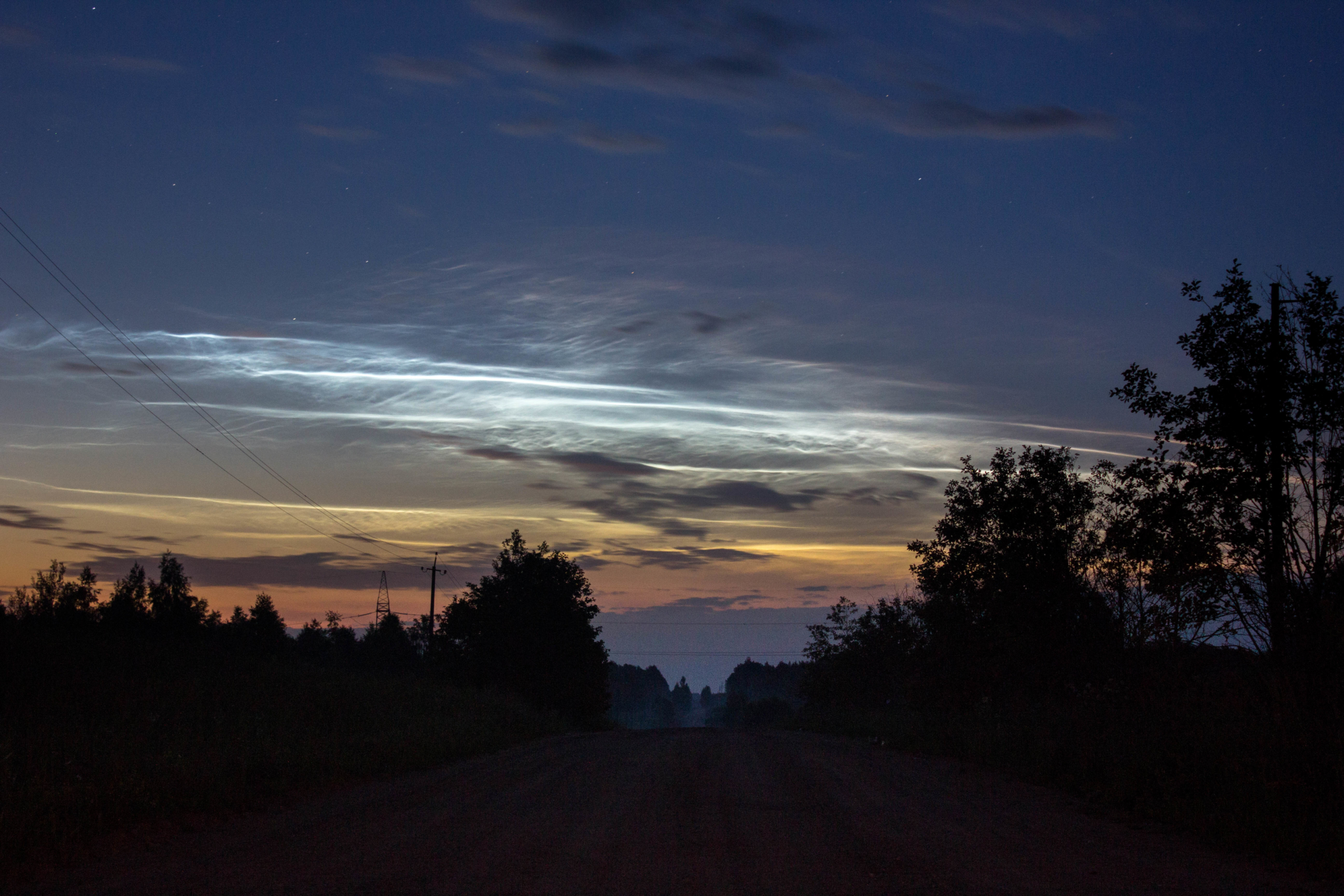 Фото серебристых облаков