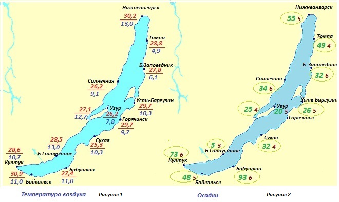 Карта ветров байкала