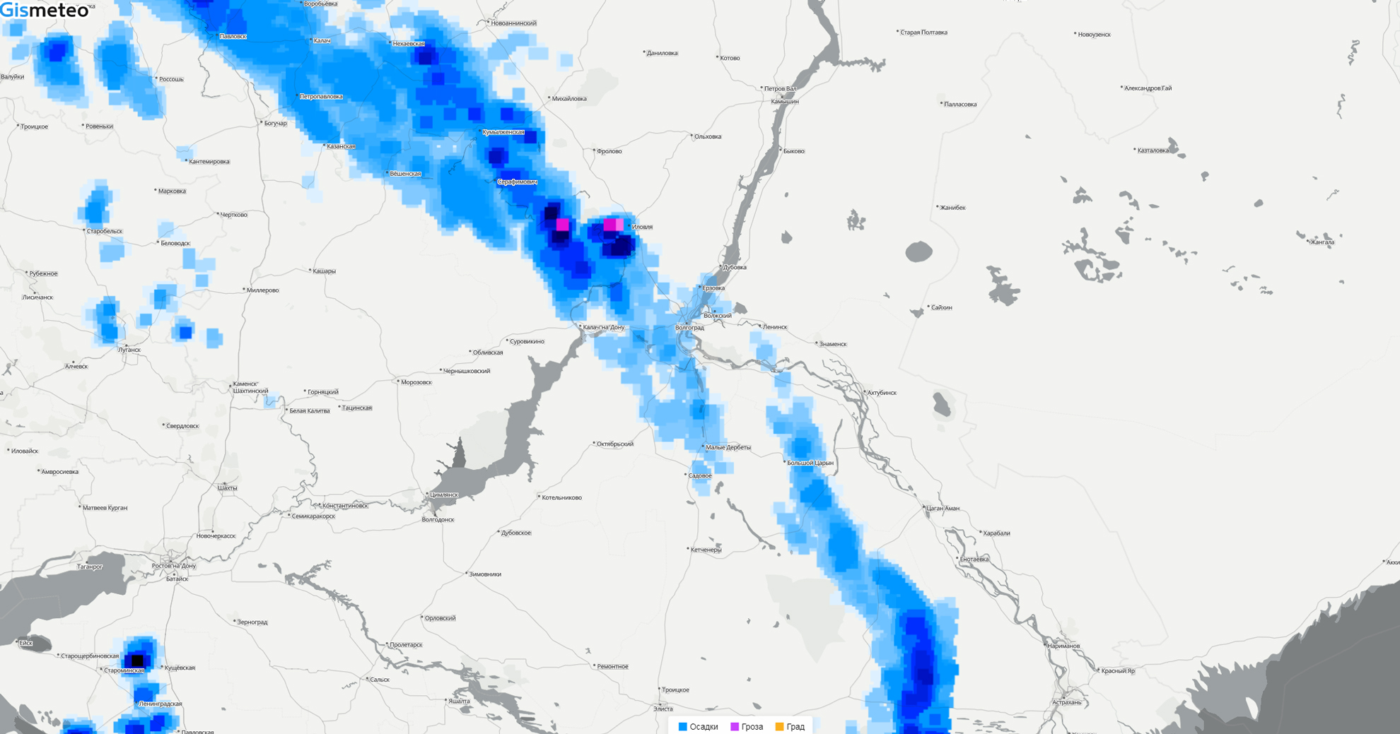 Карта погоды ростов