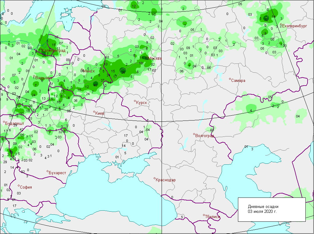 Карта осадков вднх