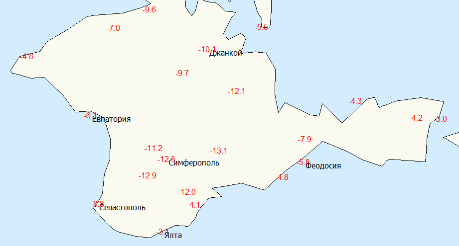 Прогноз погоды карта осадков севастополь