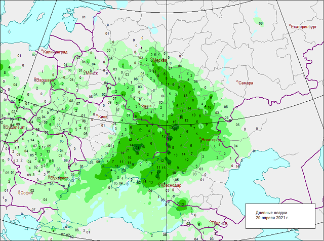 Карта дождей волгоградская область