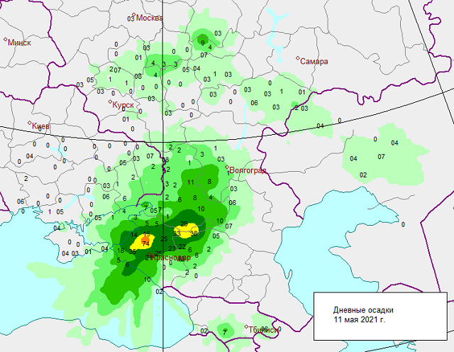 Карта осадков онлайн почеп