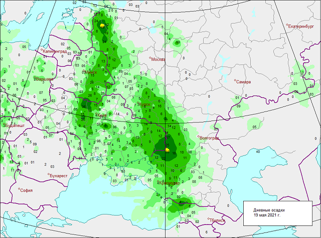 Погода карта цветения