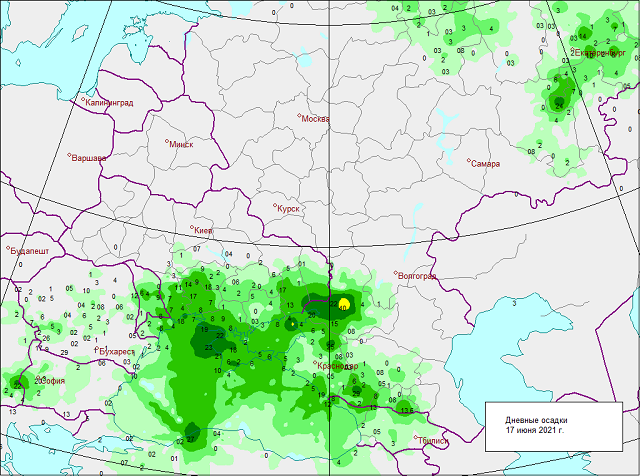 Карта осадков каменск шахтинский в реальном времени