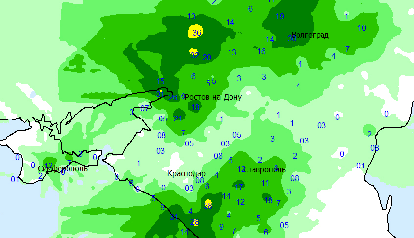 Карта осадков каменск шахтинский в реальном времени