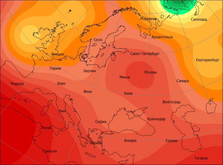 Антициклон в москве. Антициклон. Антициклон с жарой. Жара в 2010 году на карте.