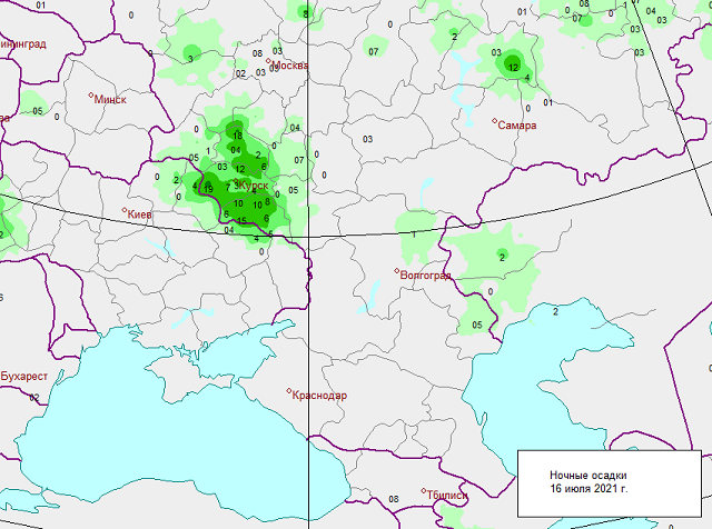 Карта осадков Белгород. Гэканье в Черноземье. Central Black Earth Region.