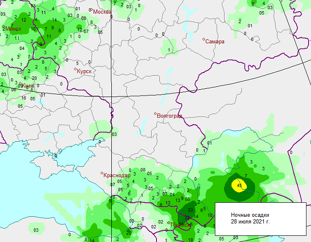 Gismeteo ставрополь карта осадков