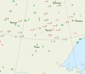 Погода якутск карта