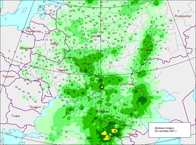 Карта погоды рязань