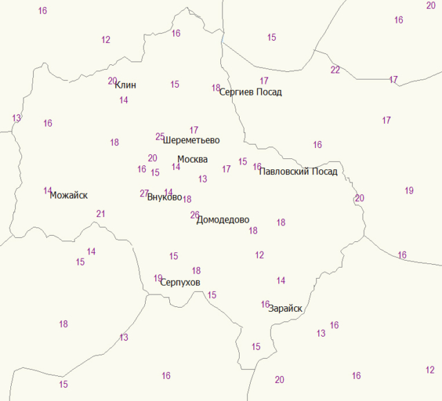 Гисметео карта Смоленск.