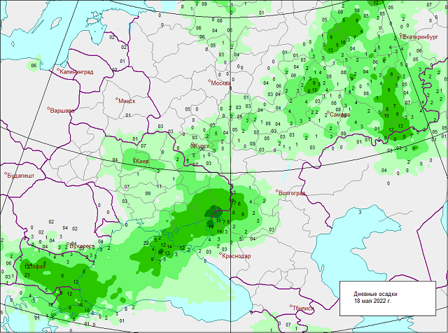 Карта осадков онлайн gismeteo