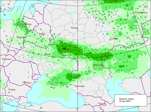 Погода в черноземье. Central Black Earth Region.