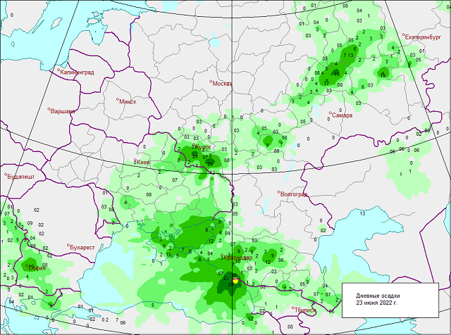 Карта осадков смоленск