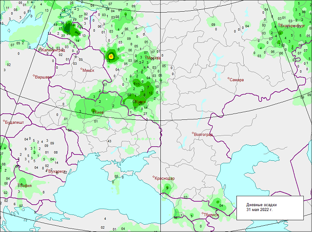 GISMETEO: Погода в Черноземье: лето пришло с ливнями и грозами - О погоде