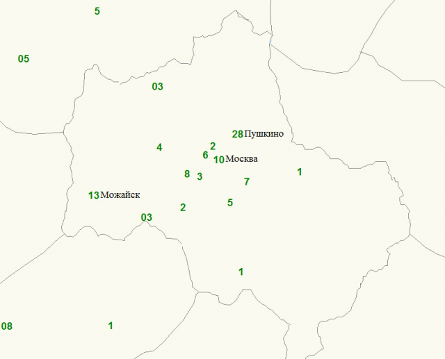 Карта дождя в можайске