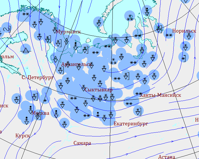 Карта погоды курской области